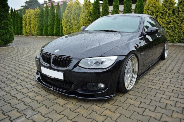 Frontlippe V.2 passend für BMW 3er E92 M Paket FL schwarz Hochglanz