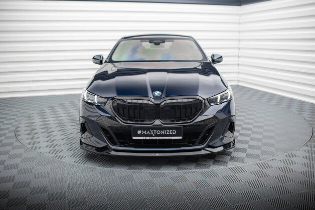 Frontlippe V.2 passend für BMW 5er / i5 M-Paket Limousine / Touring G60 / G61 schwarz Hochglanz