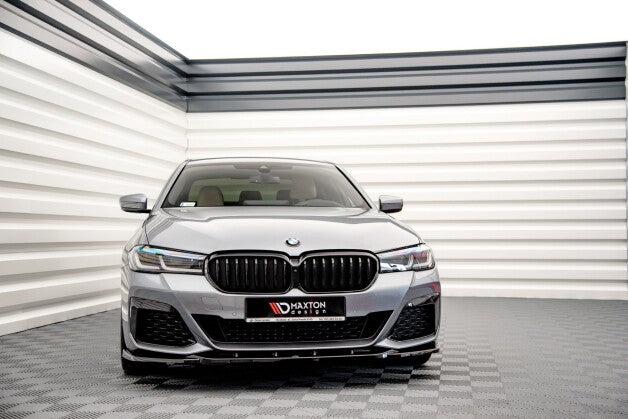 Frontlippe V.2 passend für BMW 5er M-Paket / M550i / M550d Limousine / Touring G30 / G31 FL schwarz Hochglanz