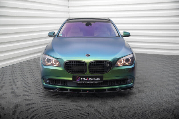 Frontlippe V.2 passend für BMW 7 F01 schwarz Hochglanz