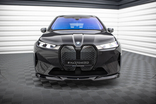 Frontlippe V.2 passend für BMW iX M-Paket i20 schwarz Hochglanz