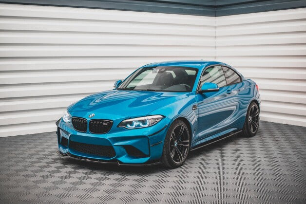 Frontlippe V.2 passend für BMW M2 F87 schwarz Hochglanz