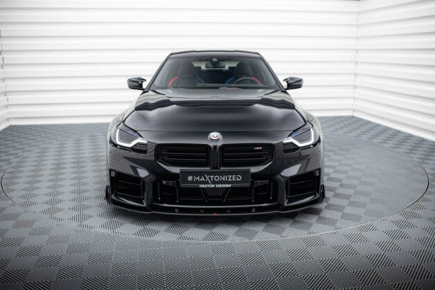 Frontlippe V.2 passend für BMW M2 G87 roter Kern