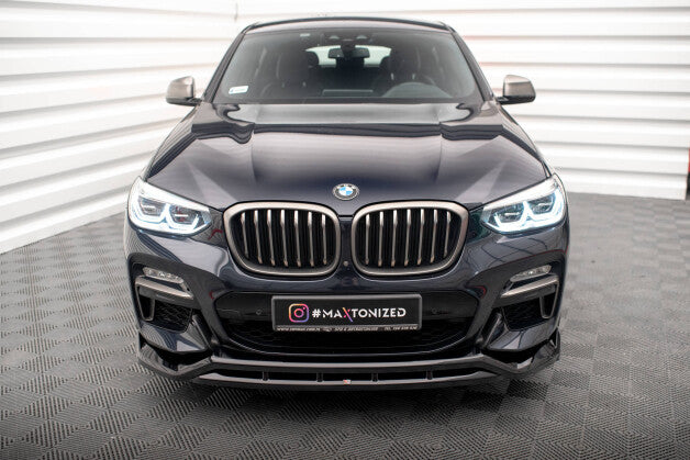 Frontlippe V.2 passend für BMW X4 M-Paket G02 schwarz Hochglanz