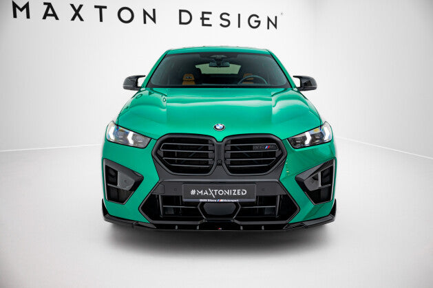 Frontlippe V.2 passend für BMW X6 M F96 FL schwarz Hochglanz