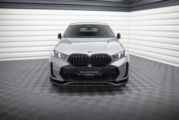 Frontlippe V.2 passend für BMW X6 M-Paket G06 FL schwarz Hochglanz