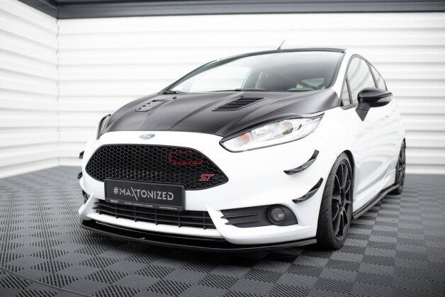 Frontlippe V.2 passend für Ford Fiesta ST Mk7 FL schwarz Hochglanz
