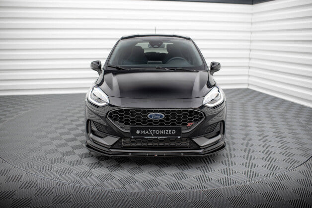 Frontlippe V.2 passend für Ford Fiesta ST / ST-line Mk8 FL schwarz Hochglanz