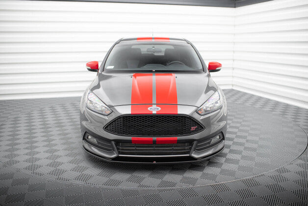 Frontlippe V.2 passend für Ford Focus ST Mk3 FL schwarz Hochglanz