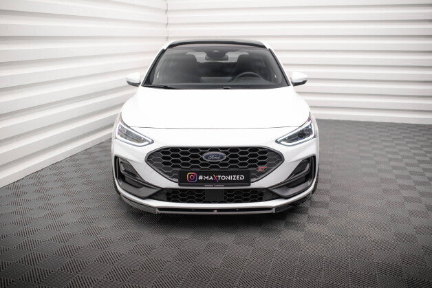 Frontlippe V.2 passend für Ford Focus ST / ST-Line Mk4 FL schwarz Hochglanz