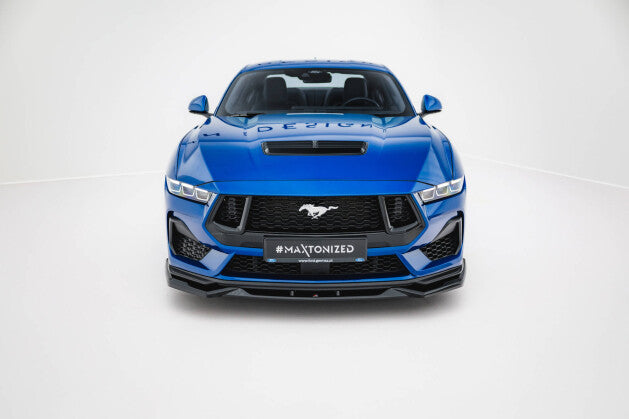 Frontlippe V.2 passend für Ford Mustang GT Mk7 schwarz Hochglanz