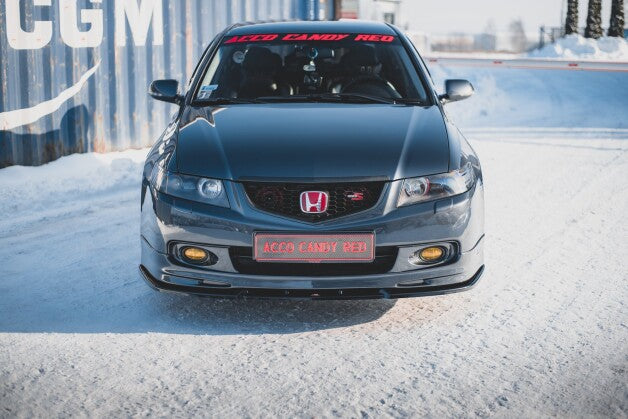 Frontlippe V.2 passend für Honda Accord Mk7 Type-S schwarz Hochglanz