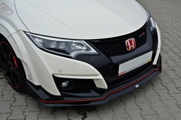 Frontlippe V.2 passend für Honda Civic IX TYPE R schwarz Hochglanz