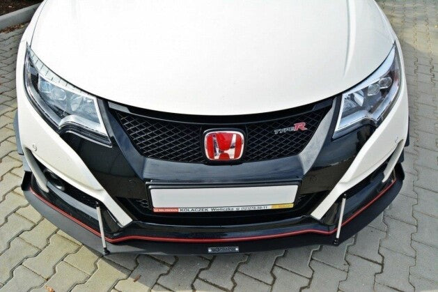 Frontlippe V.2 passend für Honda Civic IX TYPE R schwarz matt