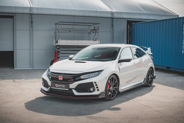 Frontlippe V.2 passend für Honda Civic Type-R Mk10 / Mk10 FL roter Kern
