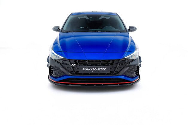 Frontlippe V.2 passend für Hyundai Elantra N Mk7 schwarz Hochglanz