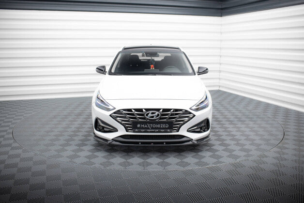 Frontlippe V.2 passend für Hyundai I30 Mk3 FL schwarz Hochglanz