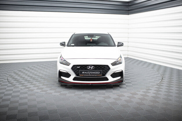 Frontlippe V.2 passend für Hyundai I30 N Mk3 Hatchback / Fastback schwarz Hochglanz