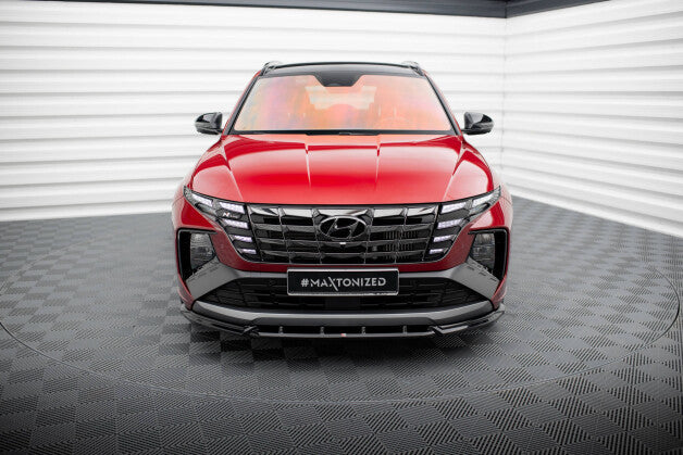 Frontlippe V.2 passend für Hyundai Tucson N-Line Mk4 schwarz Hochglanz