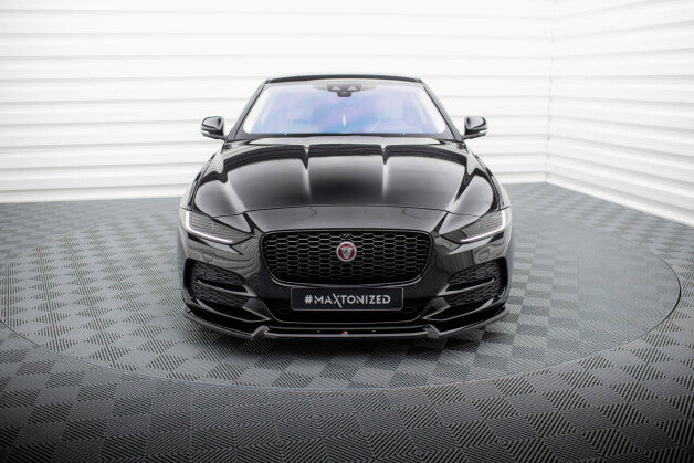 Frontlippe V.2 passend für Jaguar XE X760 FL schwarz Hochglanz