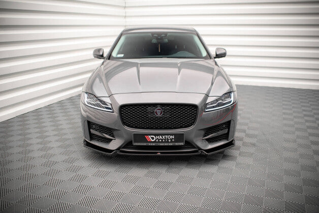 Frontlippe V.2 passend für Jaguar XF R-Sport Mk2 schwarz Hochglanz