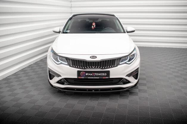 Frontlippe V.2 passend für Kia Optima Mk4 FL schwarz Hochglanz