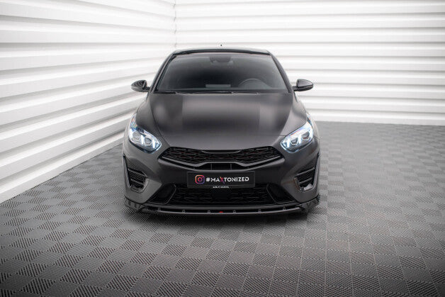 Frontlippe V.2 passend für Kia Proceed GT Mk3 FL / Ceed GT / GT - Line Mk1 FL schwarz Hochglanz