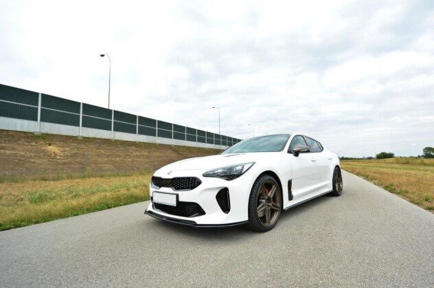 Frontlippe V.2 passend für Kia Stinger GT / GT-Line / Standard Mk1 schwarz Hochglanz
