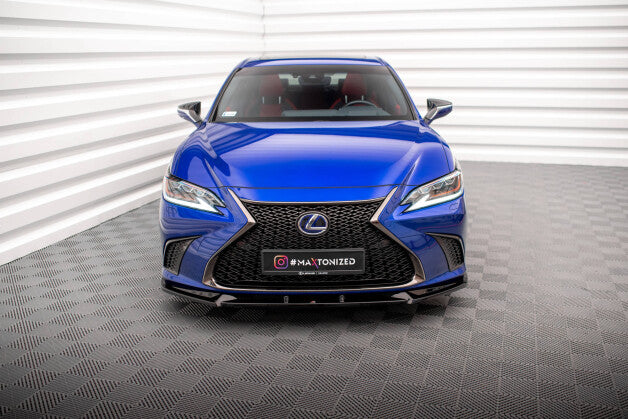 Frontlippe V.2 passend für Lexus ES F Sport Mk7 schwarz Hochglanz