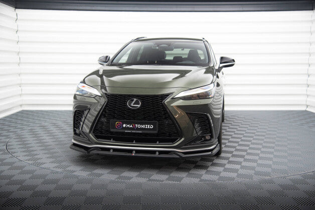 Frontlippe V.2 passend für Lexus NX F-Sport Mk2 schwarz Hochglanz