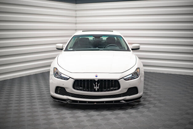 Frontlippe V.2 passend für Maserati Ghibli Mk3 schwarz Hochglanz