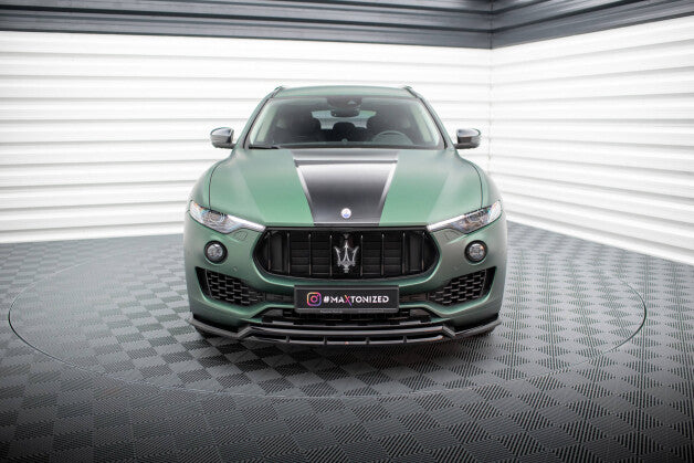 Frontlippe V.2 passend für Maserati Levante Mk1 schwarz Hochglanz