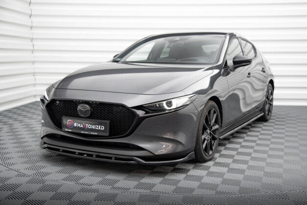 Frontlippe V.2 passend für Mazda 3 Mk4 schwarz Hochglanz