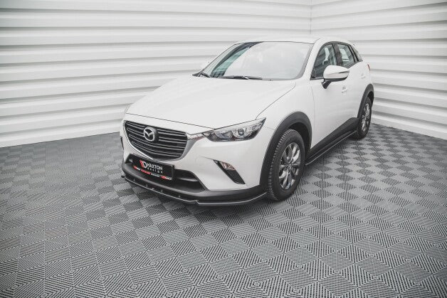 Frontlippe V.2 passend für Mazda CX-3 schwarz Hochglanz