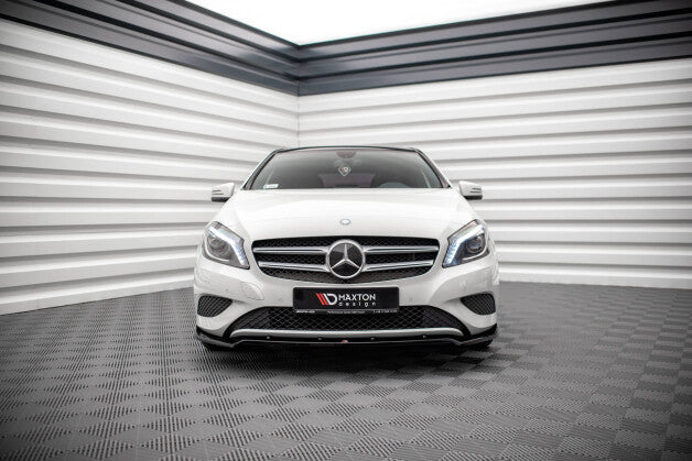 Frontlippe V.2 passend für Mercedes A W176 schwarz Hochglanz