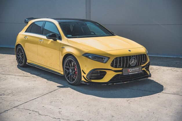 Frontlippe V.2 passend für Mercedes-AMG A 45 S Aero Pack W177 schwarz Hochglanz