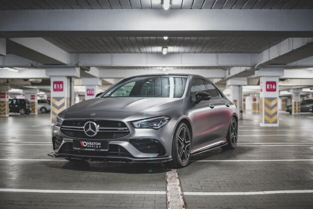 Frontlippe V.2 passend für Mercedes-AMG CLA 35 Aero C118 schwarz Hochglanz