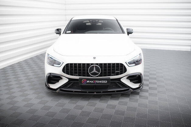 Frontlippe V.2 passend für Mercedes-AMG GT 43 4 Door Coupe V8 Styling Package X290 schwarz Hochglanz