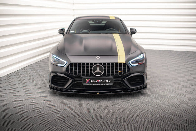 Frontlippe V.2 passend für Mercedes-AMG GT 63S 4 Door Coupe Aero X290 schwarz Hochglanz