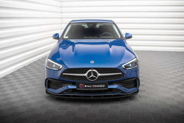 Frontlippe V.2 passend für Mercedes C AMG-Line / 43 AMG W206 schwarz Hochglanz
