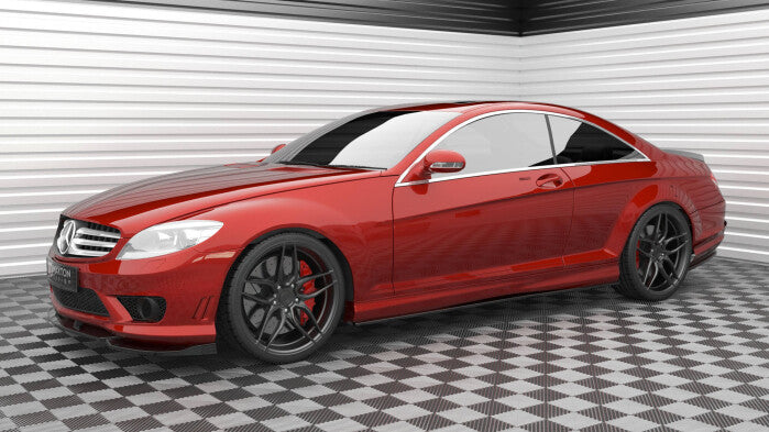 Frontlippe V.2 passend für Mercedes CL 63 AMG C216 schwarz Hochglanz