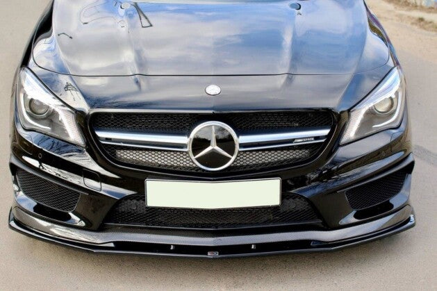 Frontlippe V.2 passend für Mercedes CLA 45 AMG C117 (vor FL) schwarz Hochglanz
