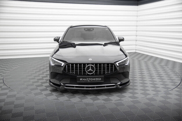 Frontlippe V.2 passend für Mercedes CLA C118 schwarz Hochglanz