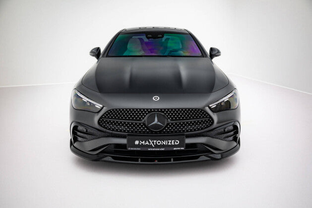 Frontlippe V.2 passend für Mercedes CLE AMG-Line C236 schwarz Hochglanz