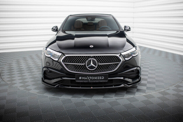Frontlippe V.2 passend für Mercedes E AMG-Line W214 schwarz Hochglanz