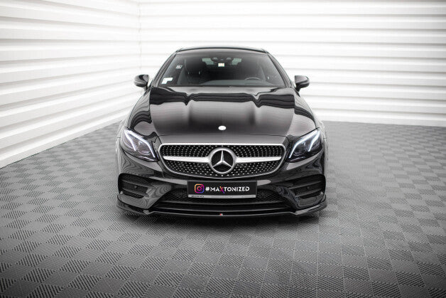 Frontlippe V.2 passend für Mercedes E-Klasse W213 Coupe (C238) / Cabriolet (A238) AMG-Line / 53 AMG schwarz Hochglanz