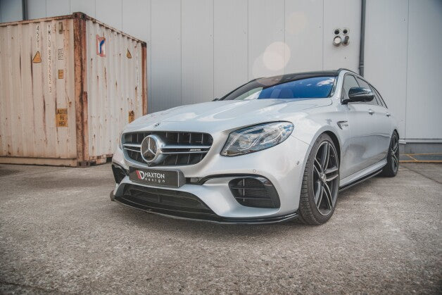 Frontlippe V.2 passend für Mercedes E63 AMG Kombi/Limousine S213/W213 schwarz Hochglanz