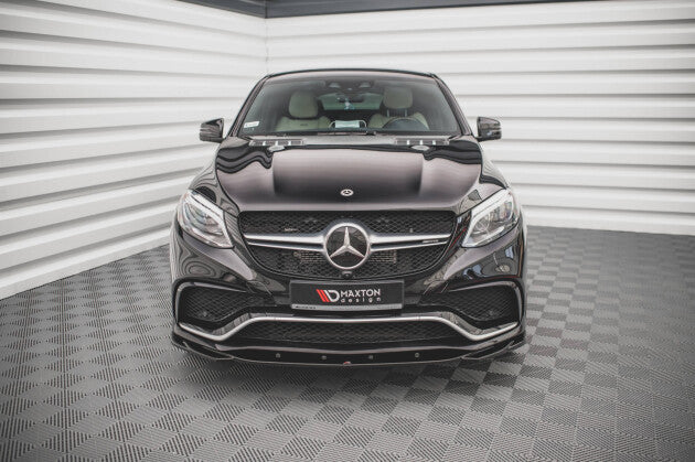 Frontlippe V.2 passend für Mercedes GLE Coupe / SUV 63 AMG C292 / W166 schwarz Hochglanz