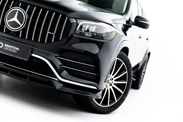 Frontlippe V.2 passend für Mercedes GLS AMG-Line X167 schwarz Hochglanz