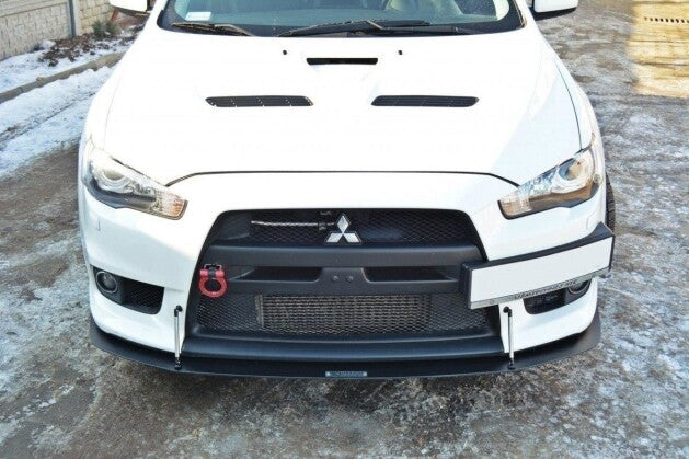Frontlippe V.2 passend für Mitsubishi Lancer Evo X schwarz matt (4251937850688)